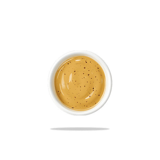 Chili Mayo im weißen Schälchen