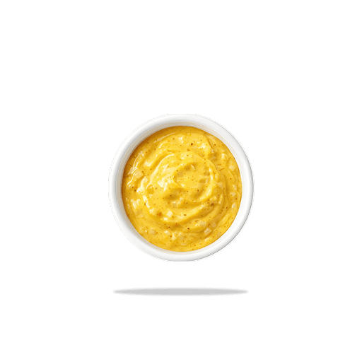 Joppie-Sauce im weißen Schälchen